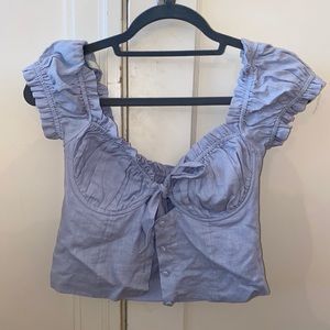Princess Polly blue Eloise top